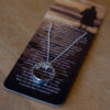 Footsteps wide Mobius silver ring necklace - Image 3